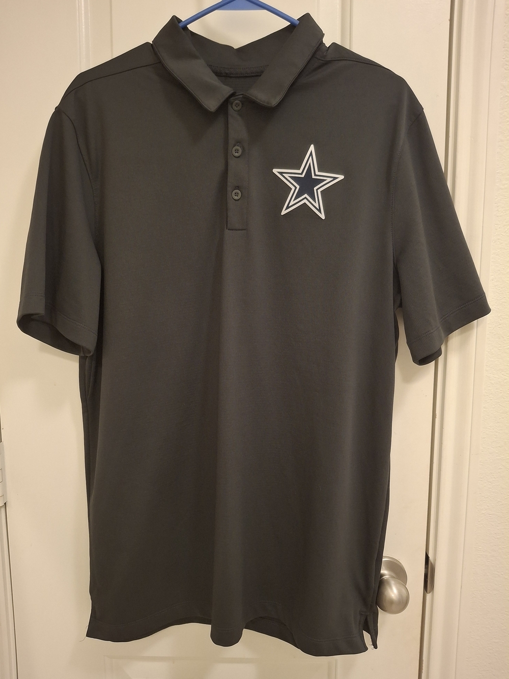 Men's Dark Gray Dallas Star Logo Polo Shirt